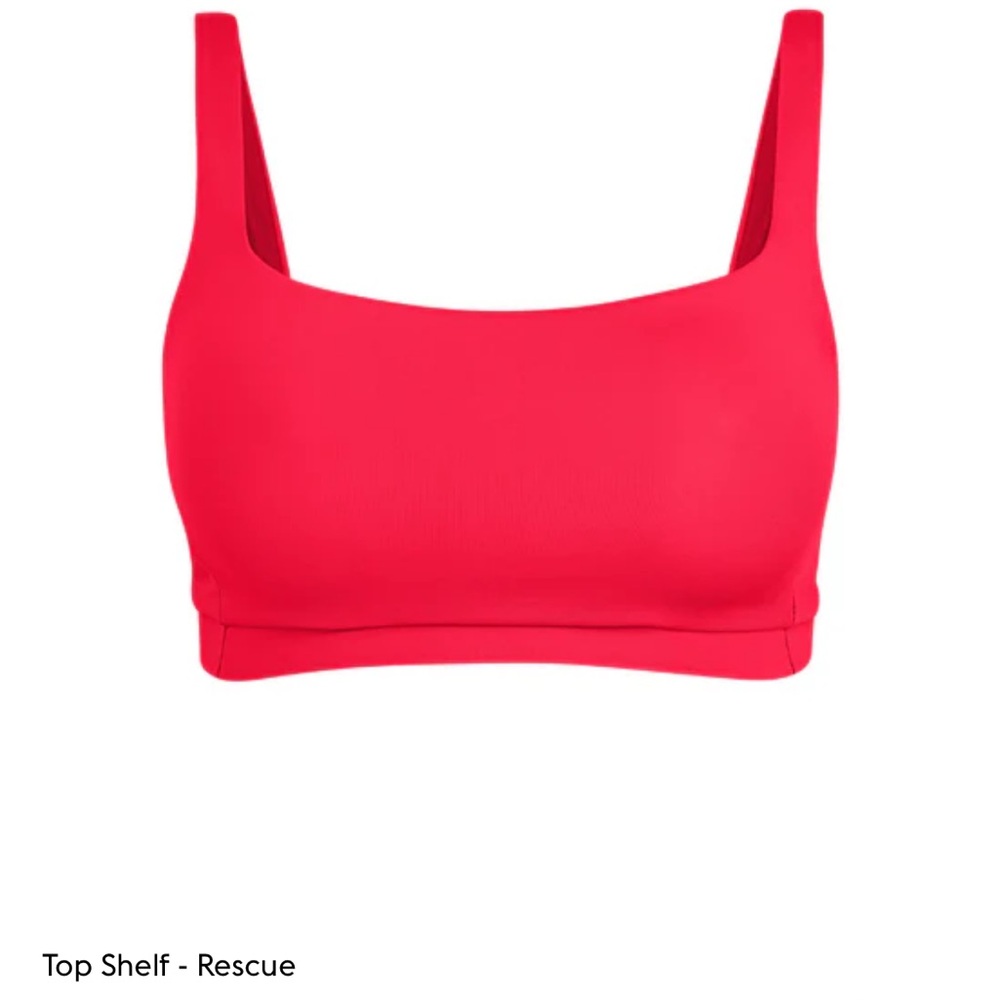 Left On Friday Bikini Top. XXL. Top Shelf D+. Rescue (neon red). Unworn.